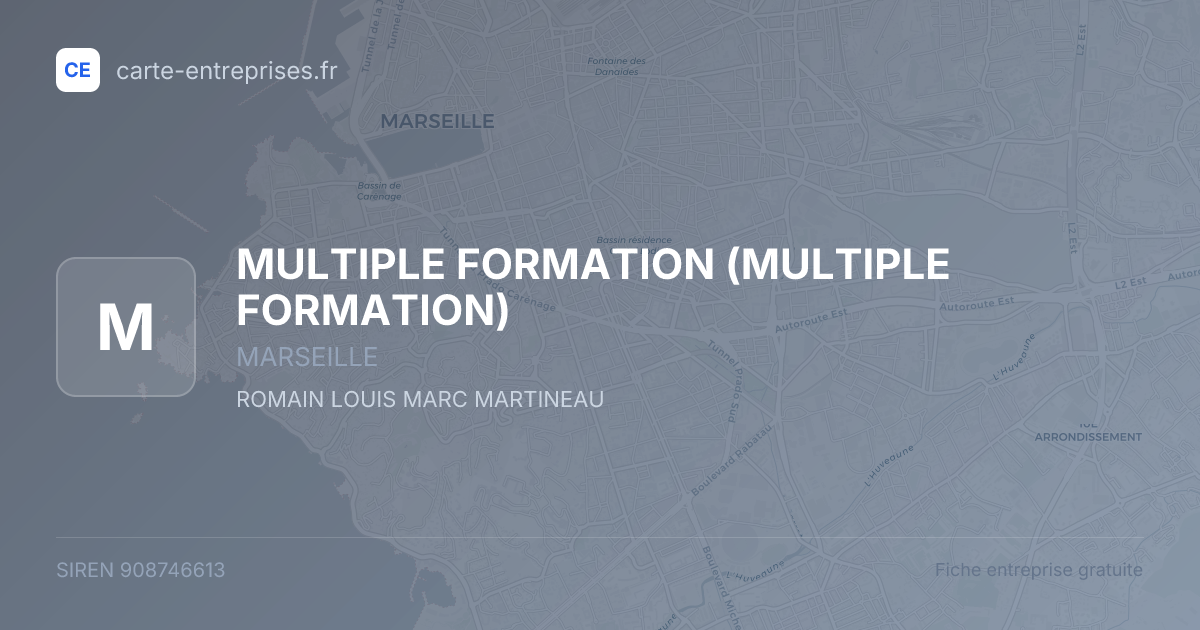 MULTIPLE FORMATION — 908746613 — fiche entreprise