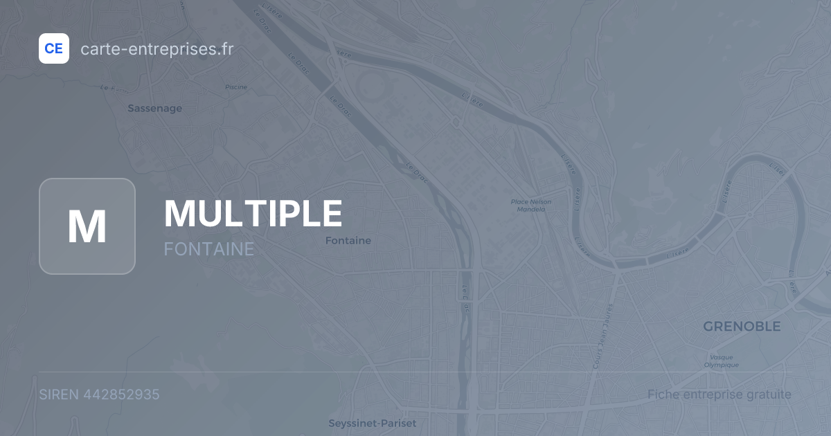 MULTIPLE — 442852935 — fiche entreprise