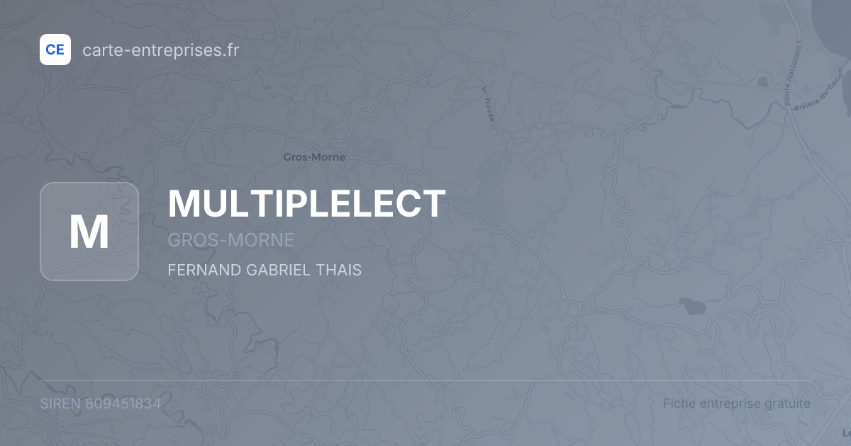 MULTIPLELECT — 809451834 — fiche entreprise