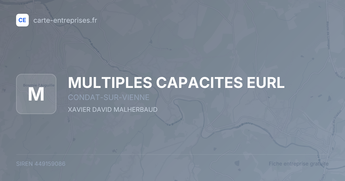 MULTIPLES CAPACITES EURL — 449159086 — fiche entreprise