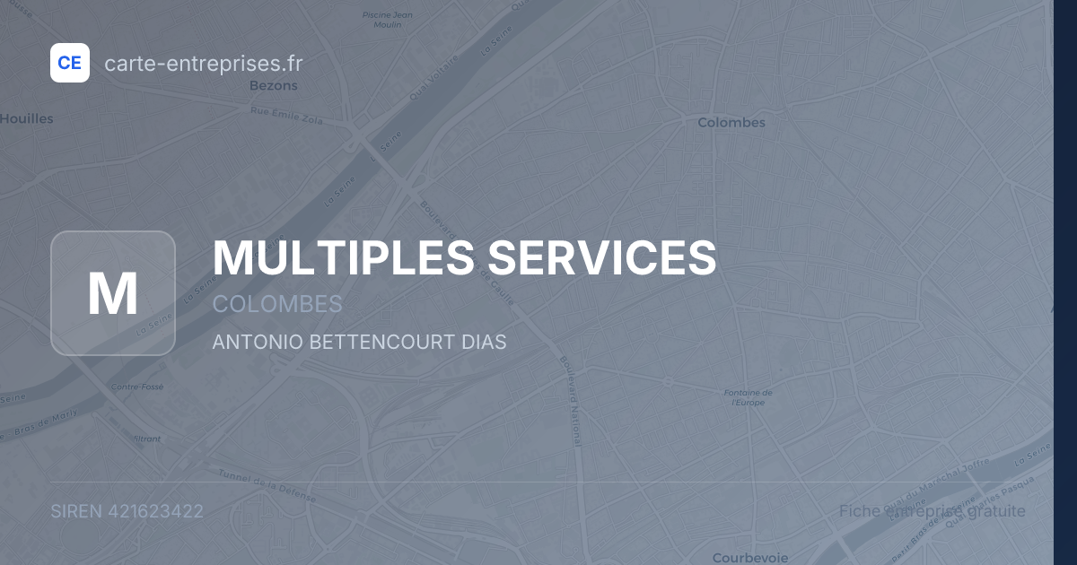 MULTIPLES SERVICES — 421623422 — fiche entreprise