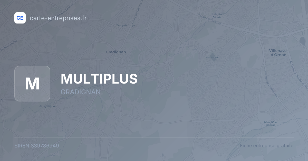 MULTIPLUS — 339786949 — fiche entreprise
