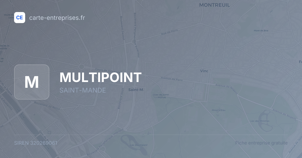MULTIPOINT — 320269061 — fiche entreprise