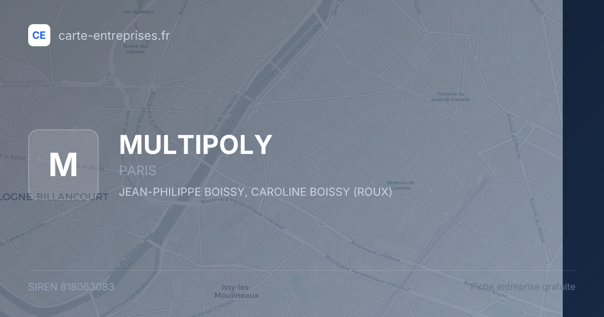 MULTIPOLY — 818063083 — fiche entreprise