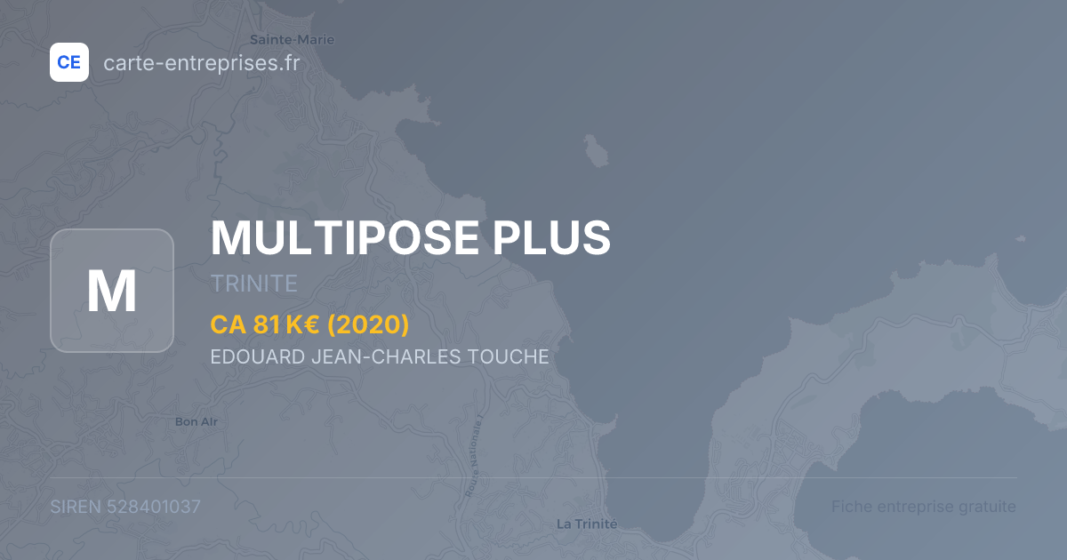 MULTIPOSE PLUS — 528401037 — fiche entreprise
