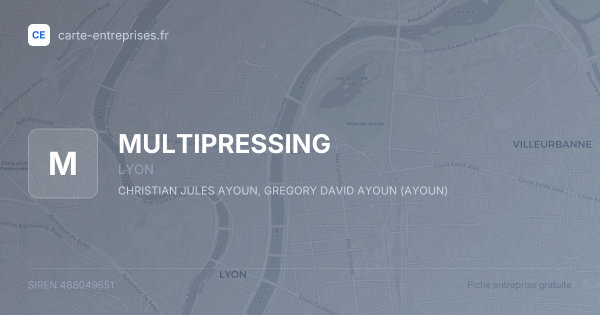 MULTIPRESSING — 488049651 — fiche entreprise
