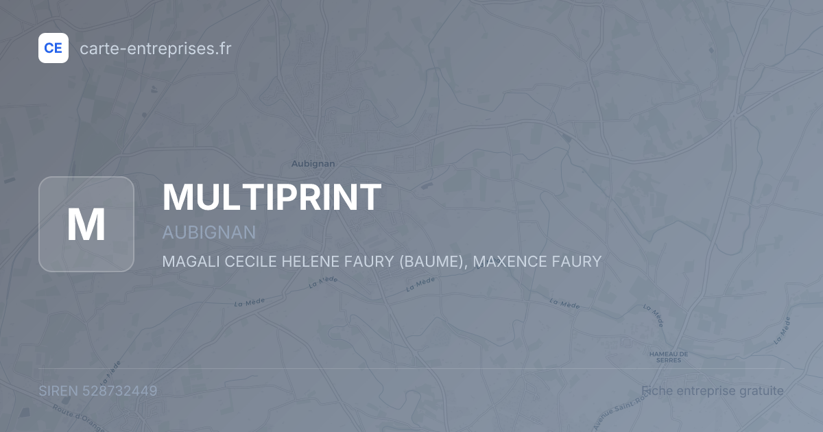 MULTIPRINT — 528732449 — fiche entreprise