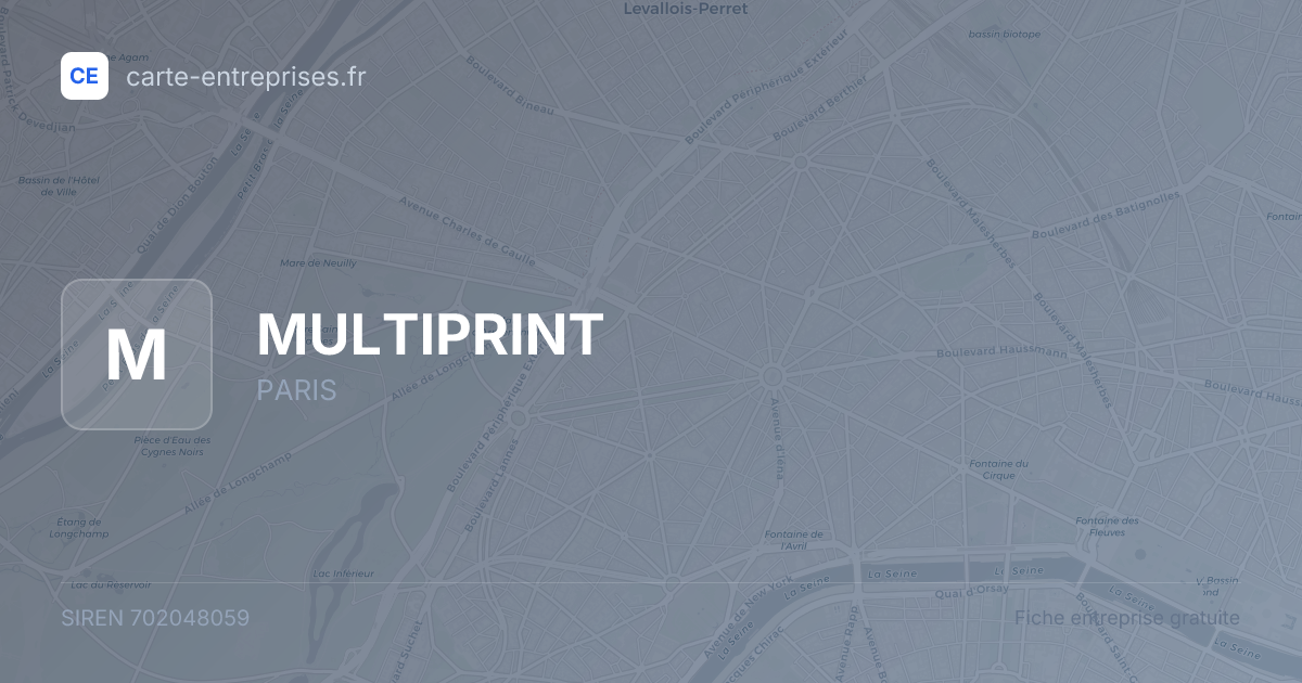 MULTIPRINT — 702048059 — fiche entreprise