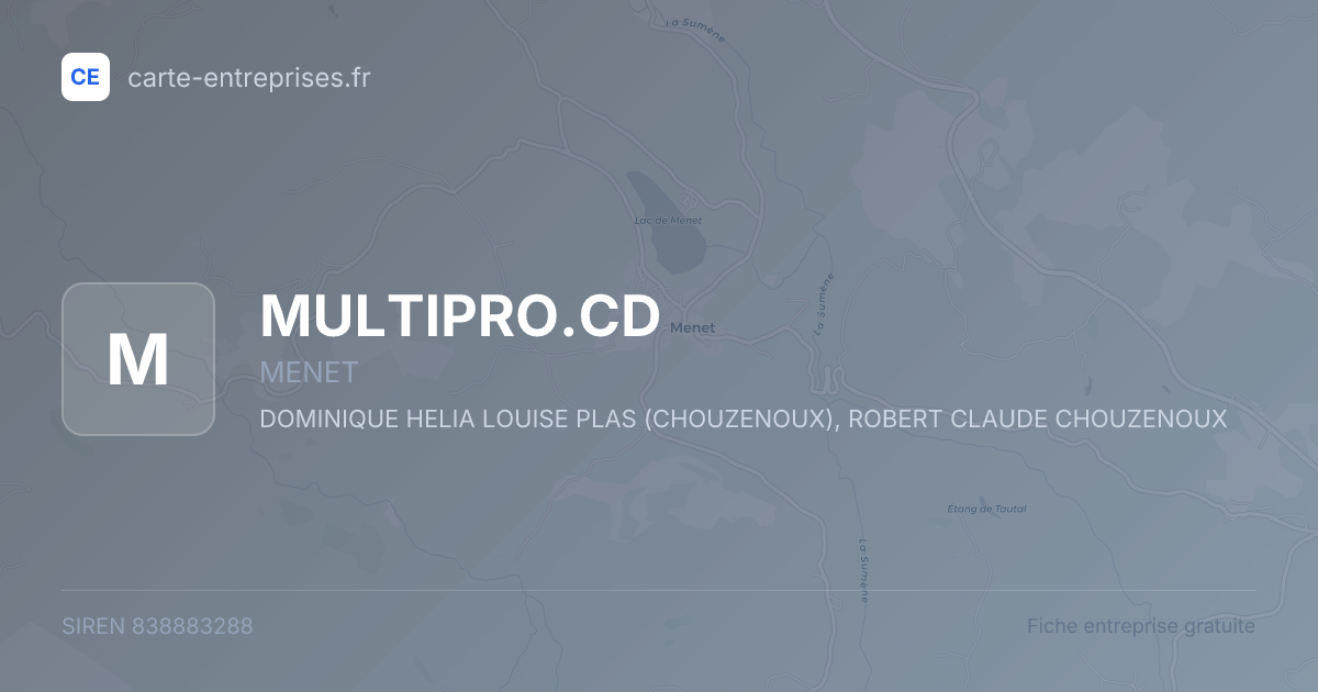 MULTIPRO.CD — 838883288 — fiche entreprise