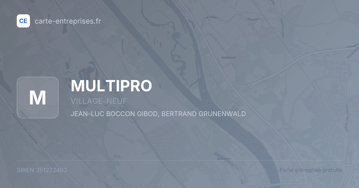 MULTIPRO — 351272463 — fiche entreprise