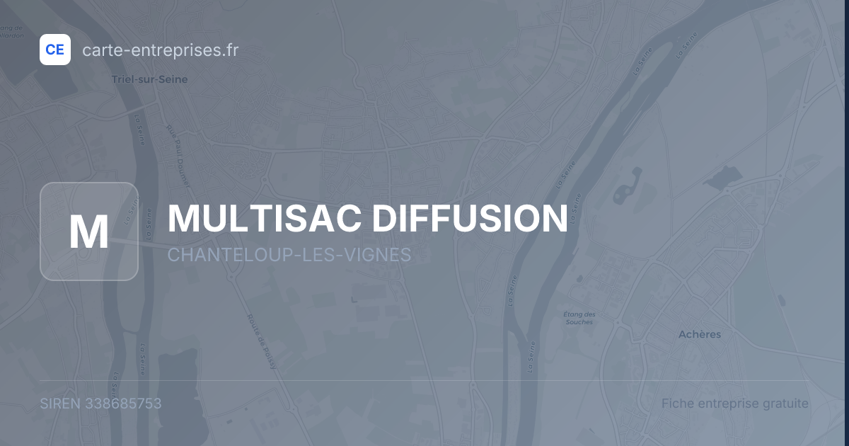 MULTISAC DIFFUSION — 338685753 — fiche entreprise