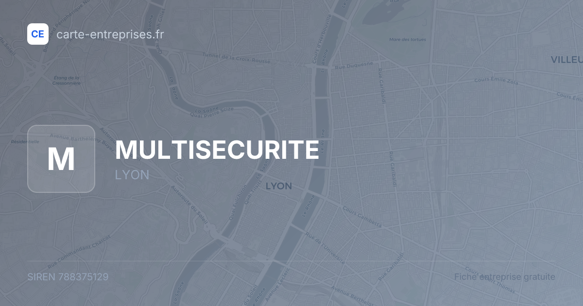 MULTISECURITE — 788375129 — fiche entreprise