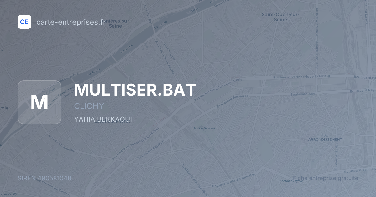 MULTISER.BAT — 490581048 — fiche entreprise