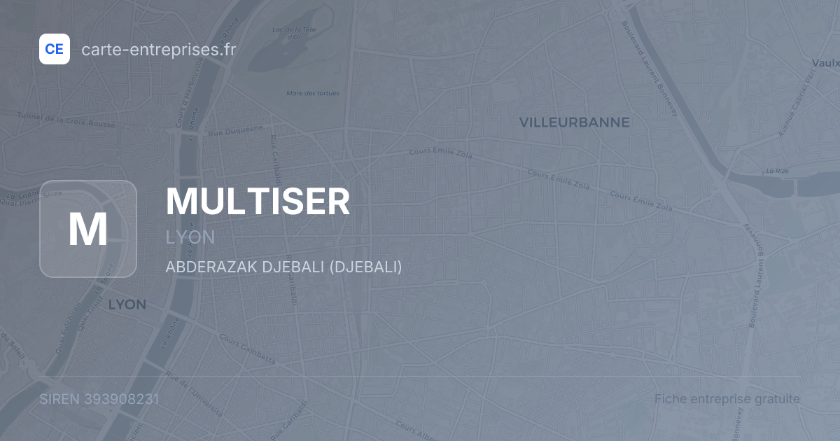 MULTISER — 393908231 — fiche entreprise