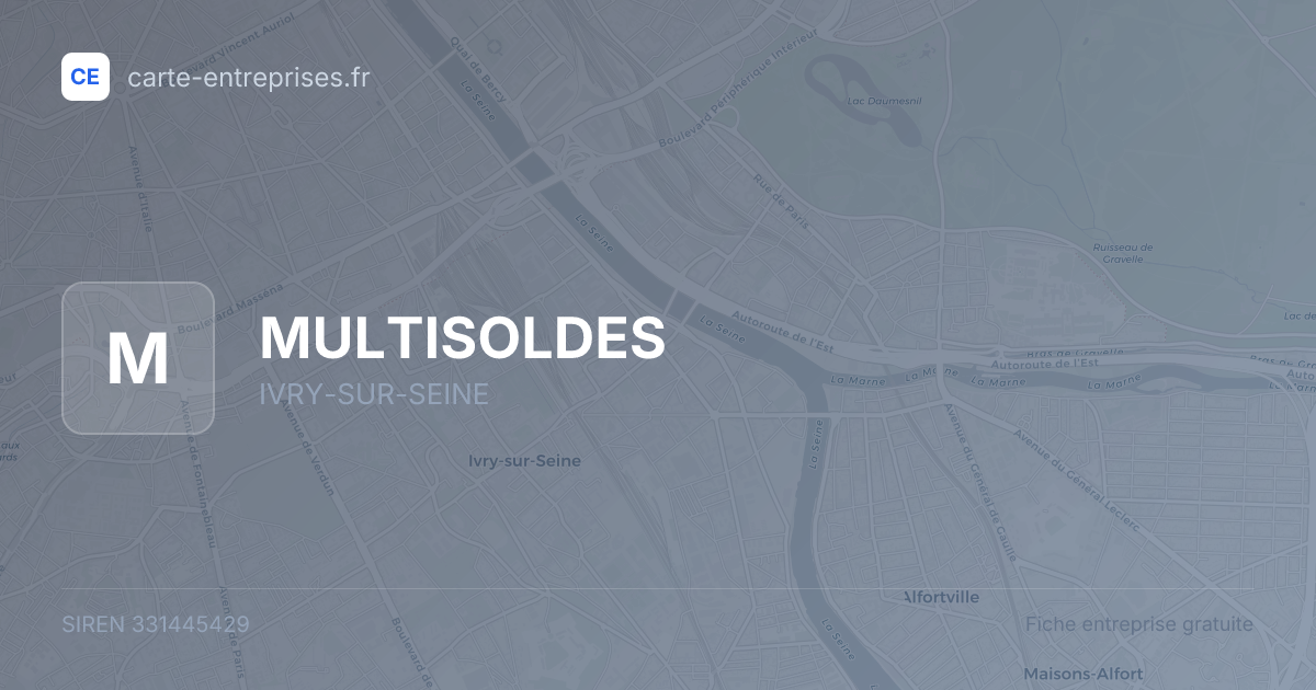 MULTISOLDES — 331445429 — fiche entreprise
