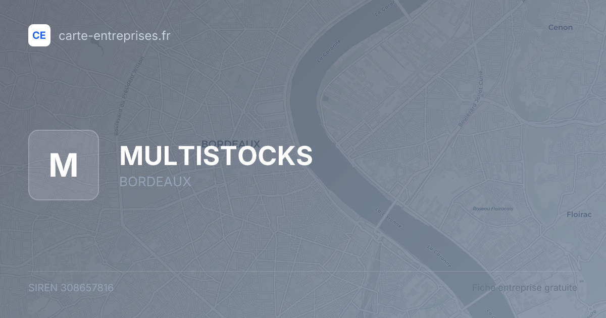 MULTISTOCKS — 308657816 — fiche entreprise