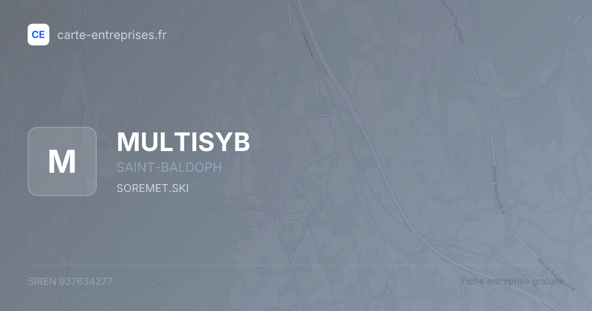 MULTISYB — 937634277 — fiche entreprise