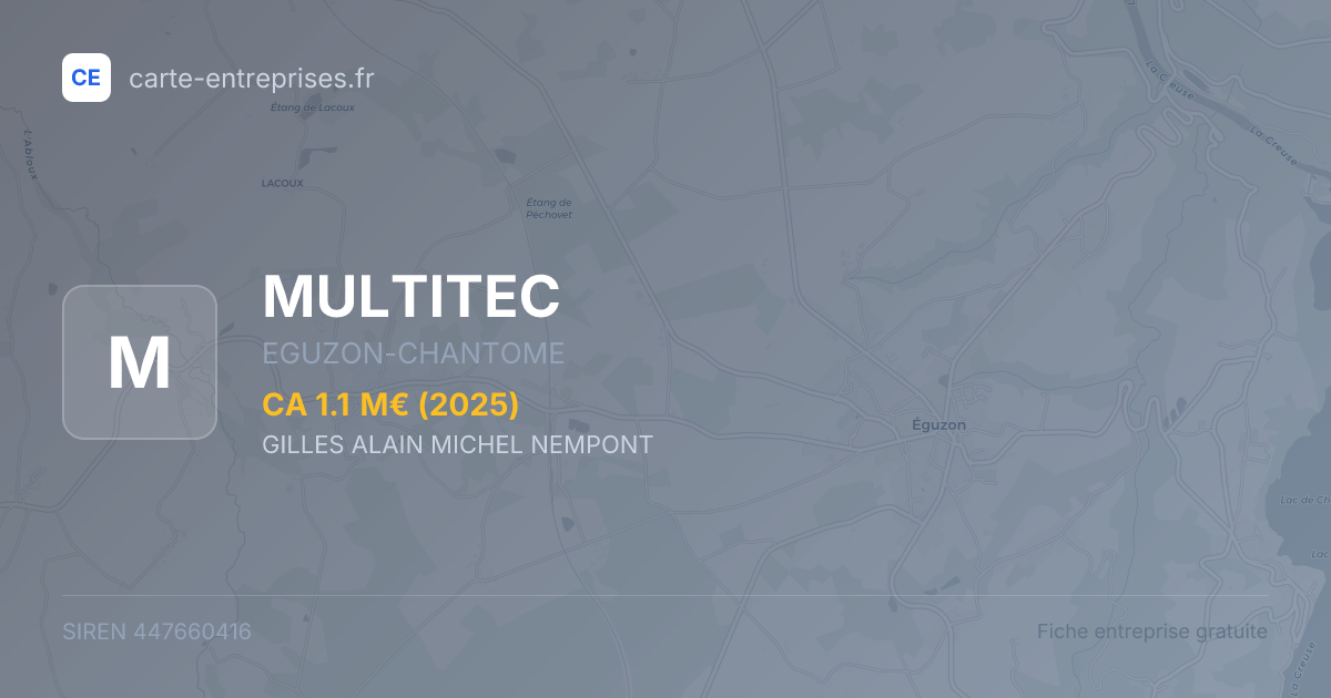 MULTITEC — 447660416 — fiche entreprise