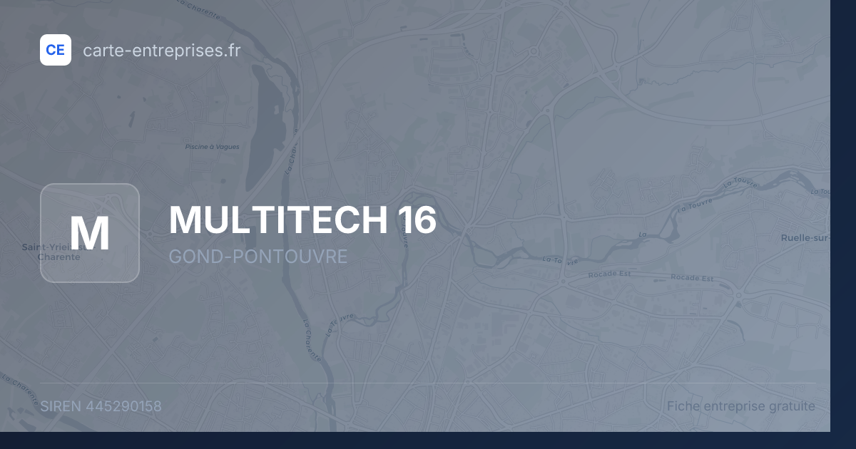 MULTITECH 16 — 445290158 — fiche entreprise