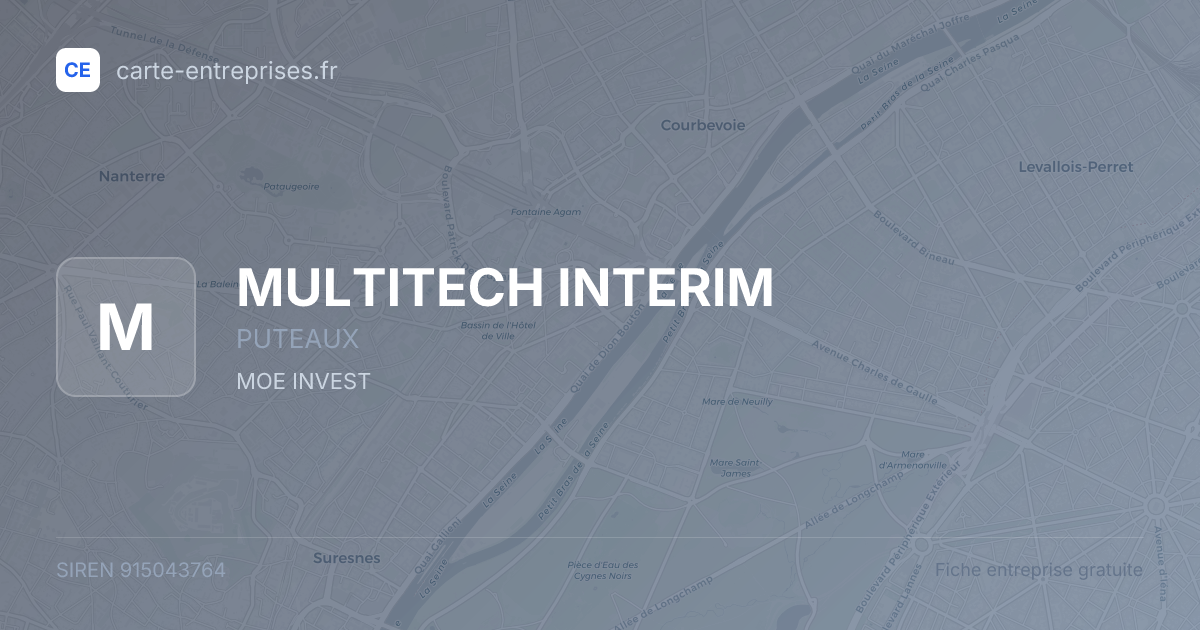 MULTITECH INTERIM — 915043764 — fiche entreprise