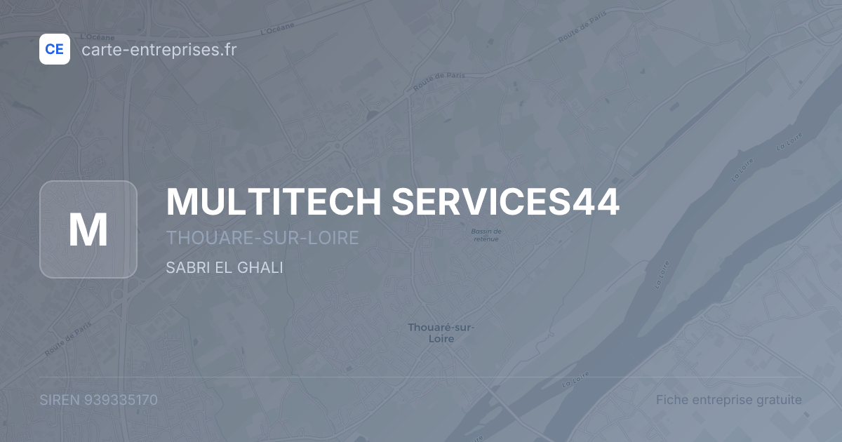 MULTITECH SERVICES44 — 939335170 — fiche entreprise
