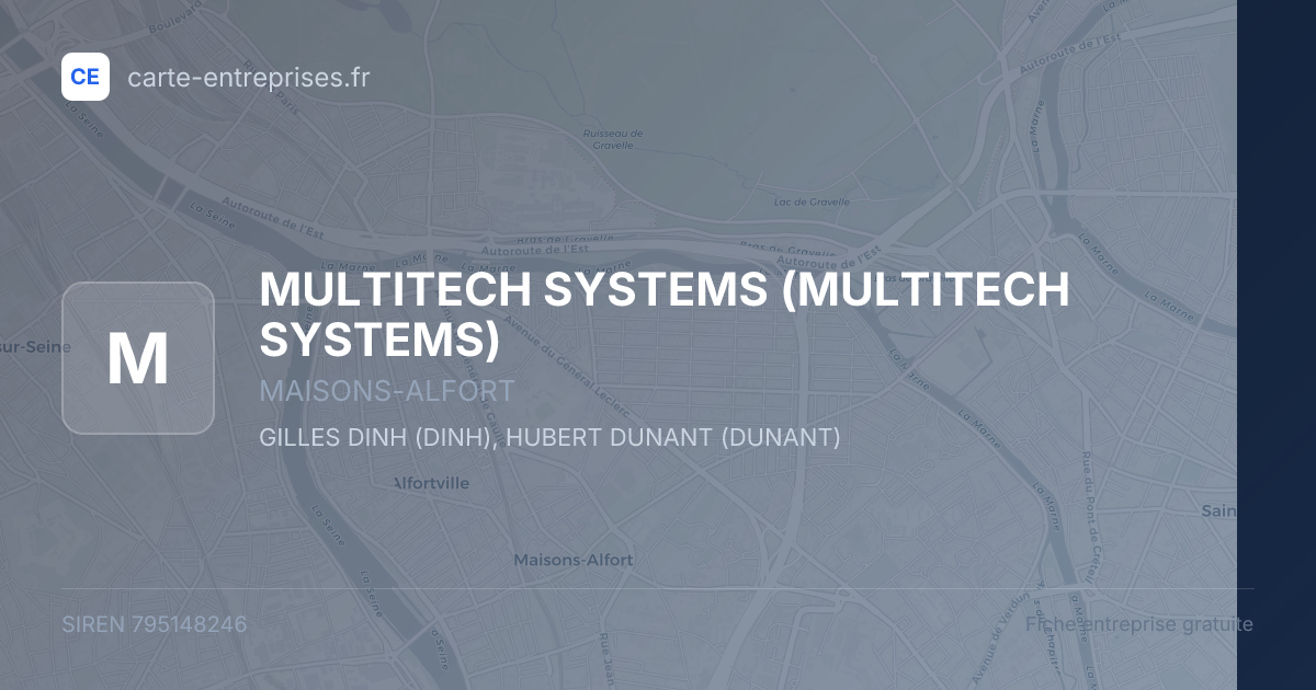 MULTITECH SYSTEMS — 795148246 — fiche entreprise