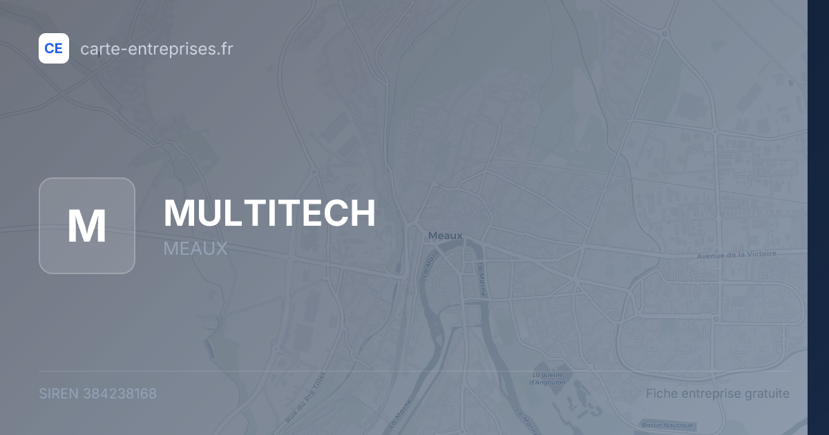 MULTITECH — 384238168 — fiche entreprise