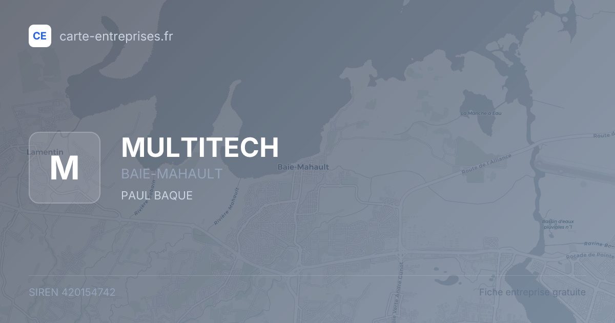 MULTITECH — 420154742 — fiche entreprise