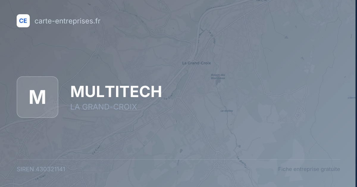 MULTITECH — 430321141 — fiche entreprise