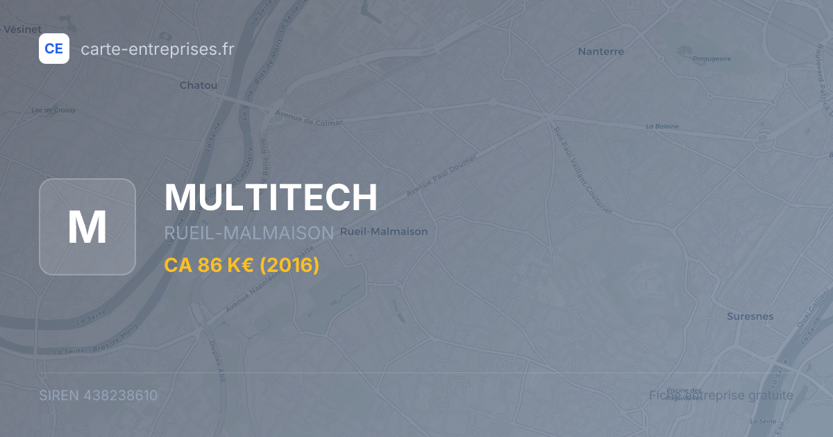 MULTITECH — 438238610 — fiche entreprise