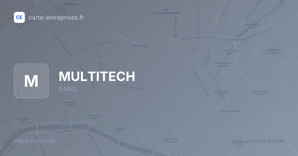 MULTITECH — 441162435 — fiche entreprise