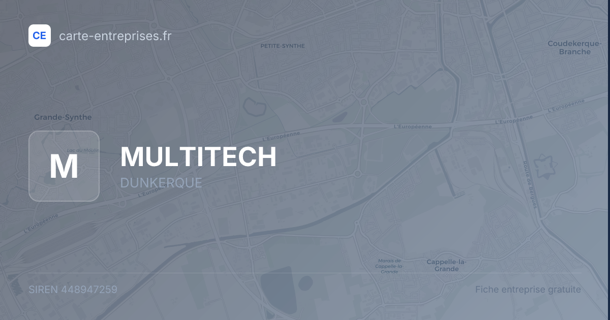 MULTITECH — 448947259 — fiche entreprise
