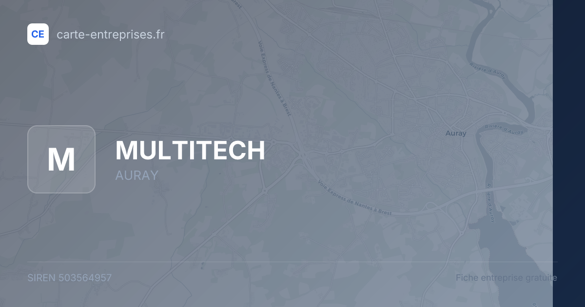 MULTITECH — 503564957 — fiche entreprise