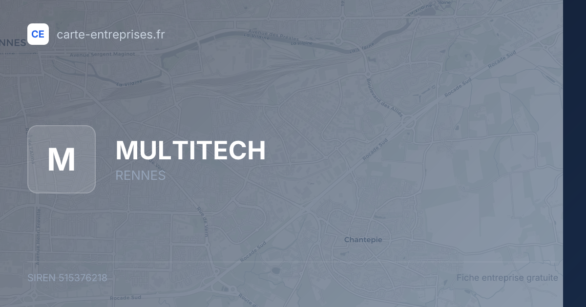 MULTITECH — 515376218 — fiche entreprise