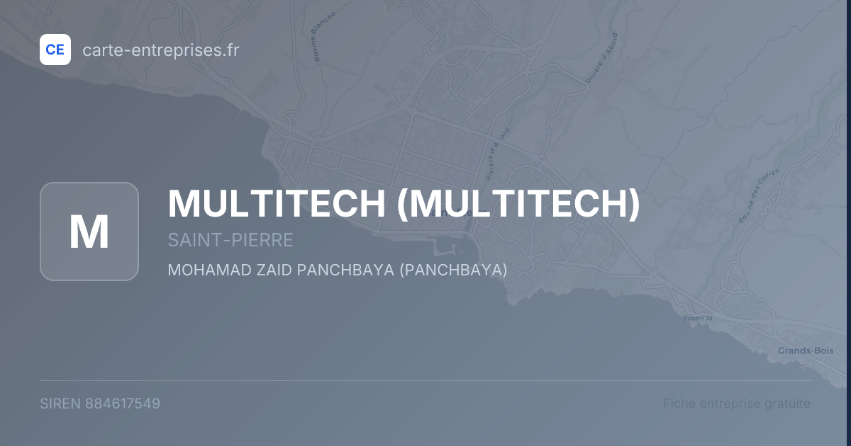MULTITECH — 884617549 — fiche entreprise
