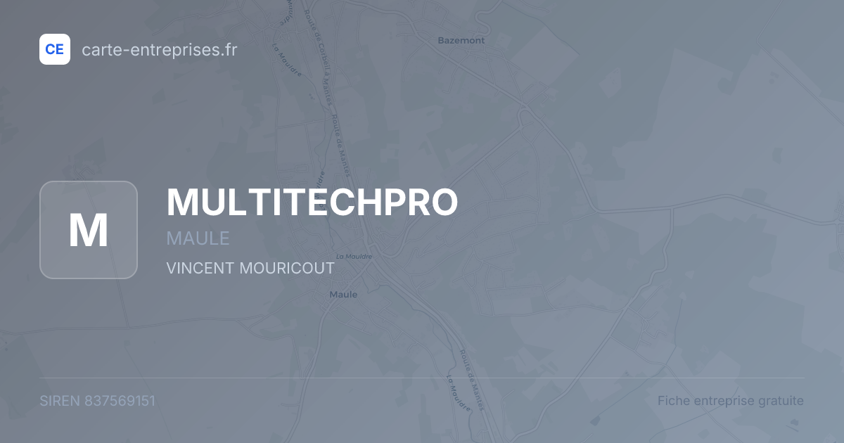 MULTITECHPRO — 837569151 — fiche entreprise