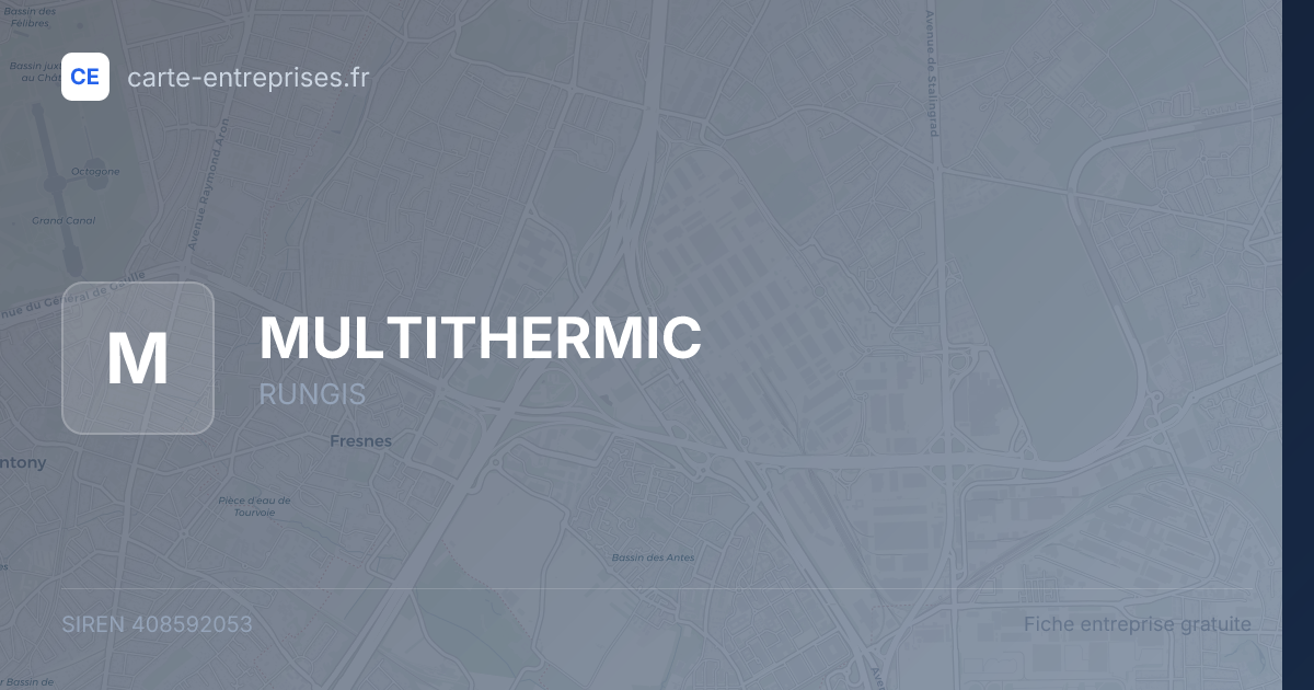 MULTITHERMIC — 408592053 — fiche entreprise