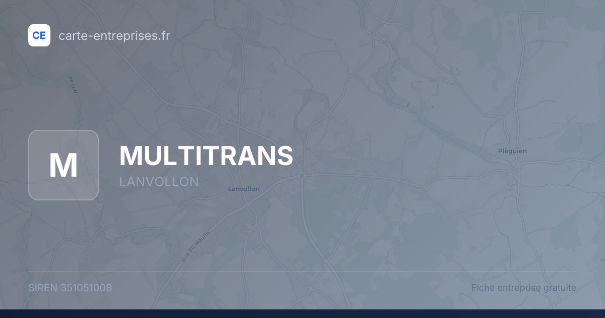 MULTITRANS — 351051008 — fiche entreprise
