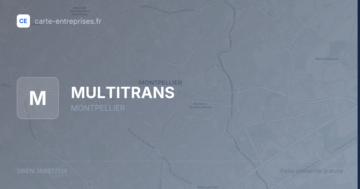 MULTITRANS — 388877136 — fiche entreprise