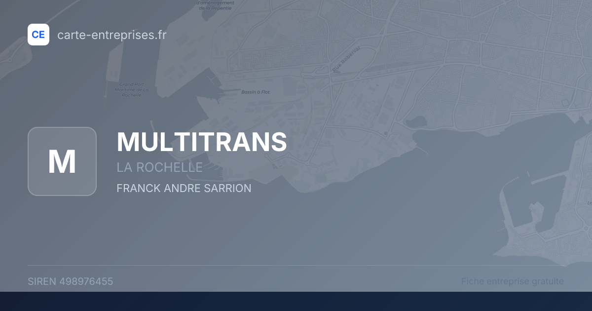 MULTITRANS — 498976455 — fiche entreprise