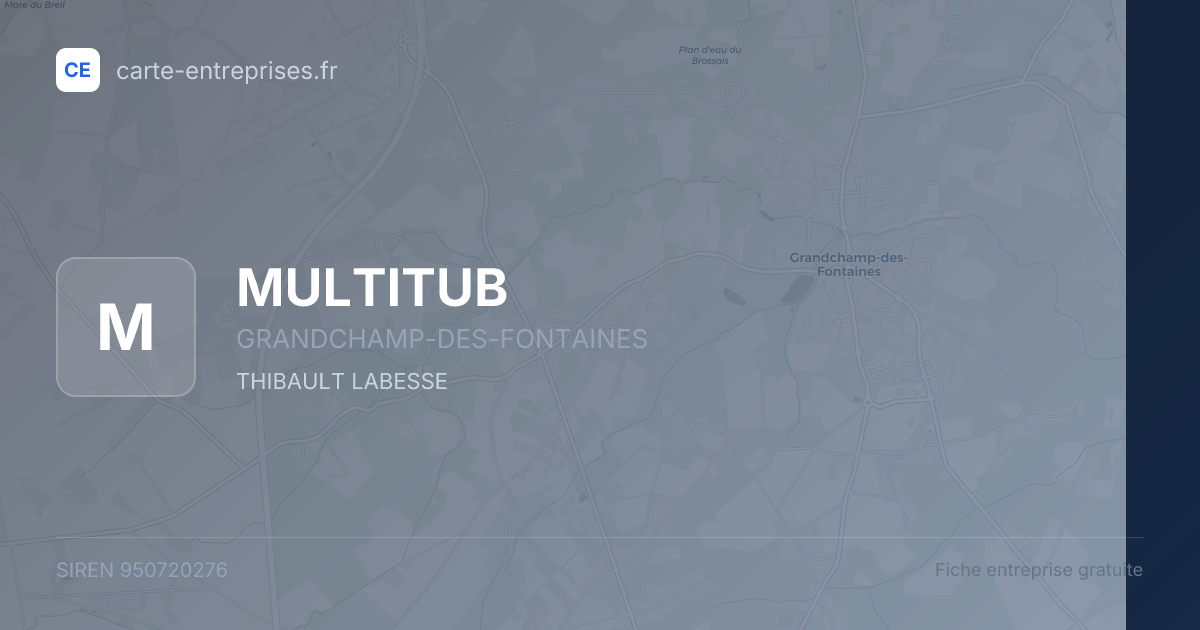 MULTITUB — 950720276 — fiche entreprise
