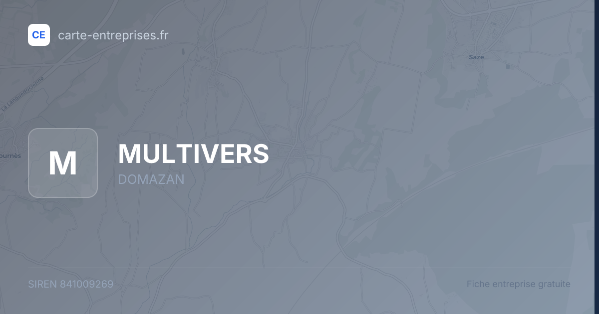 MULTIVERS — 841009269 — fiche entreprise