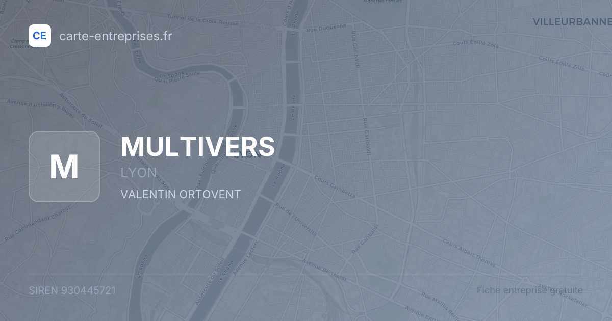 MULTIVERS — 930445721 — fiche entreprise