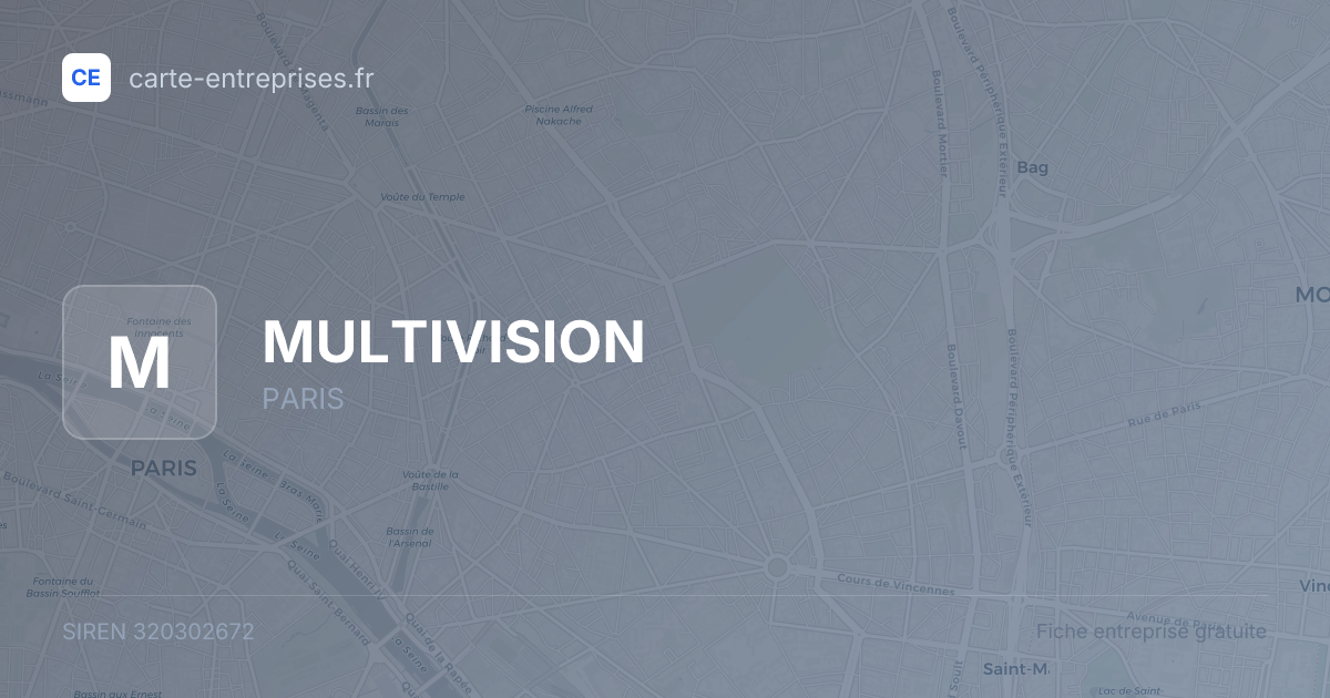 MULTIVISION — 320302672 — fiche entreprise