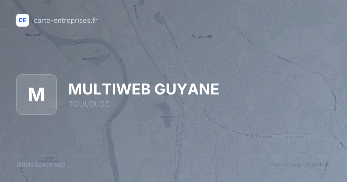 MULTIWEB GUYANE — 529931560 — fiche entreprise