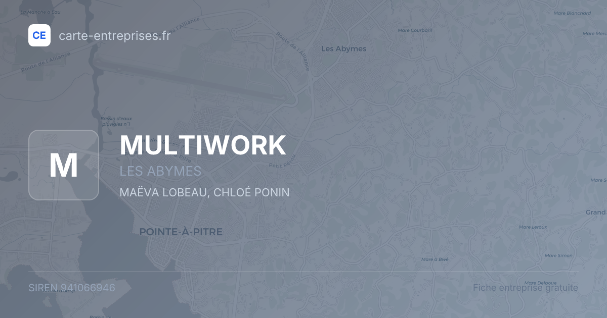 MULTIWORK — 941066946 — fiche entreprise