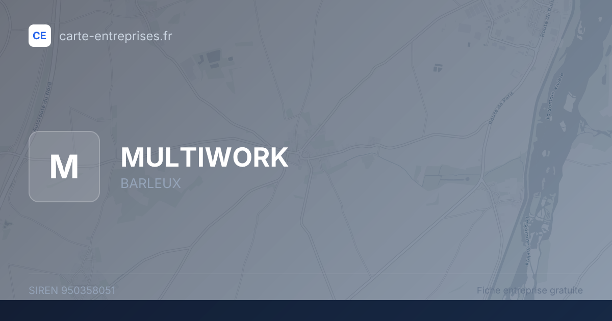 MULTIWORK — 950358051 — fiche entreprise