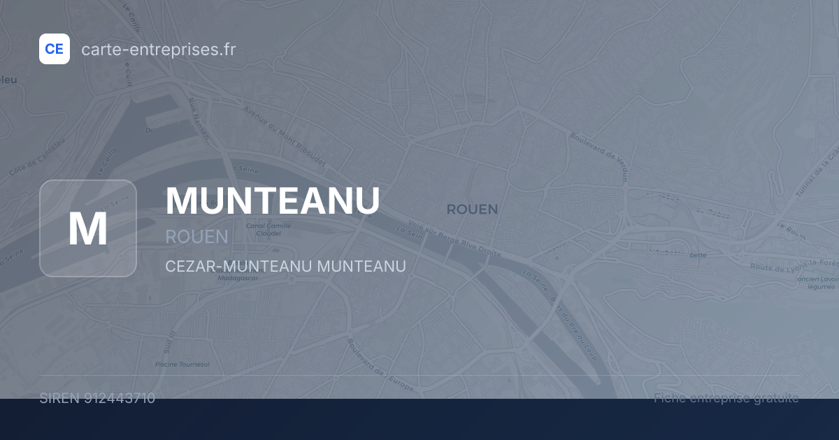 MUNTEANU — 912443710 — fiche entreprise