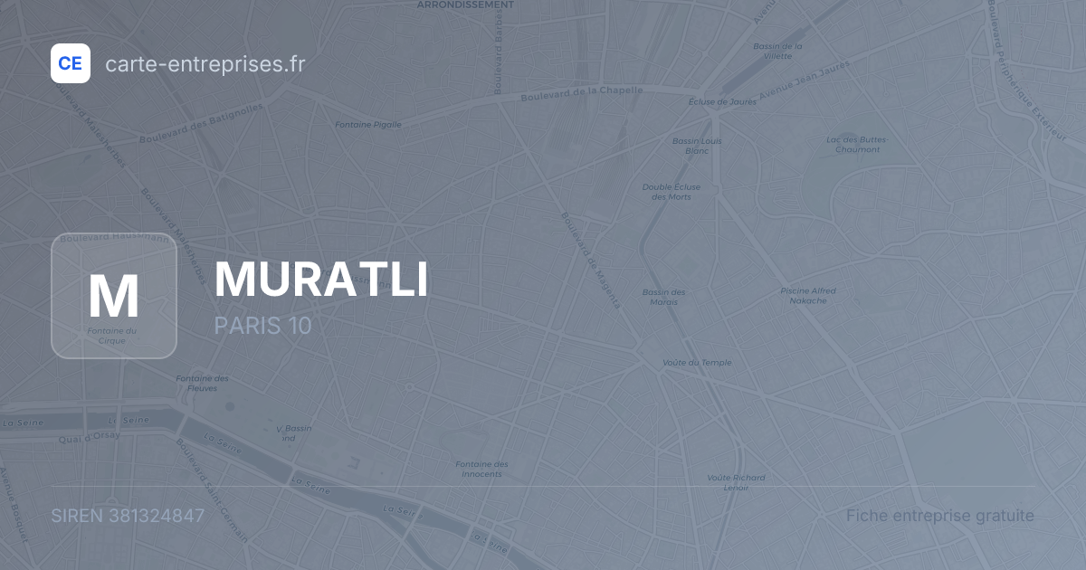 MURATLI — 381324847 — fiche entreprise