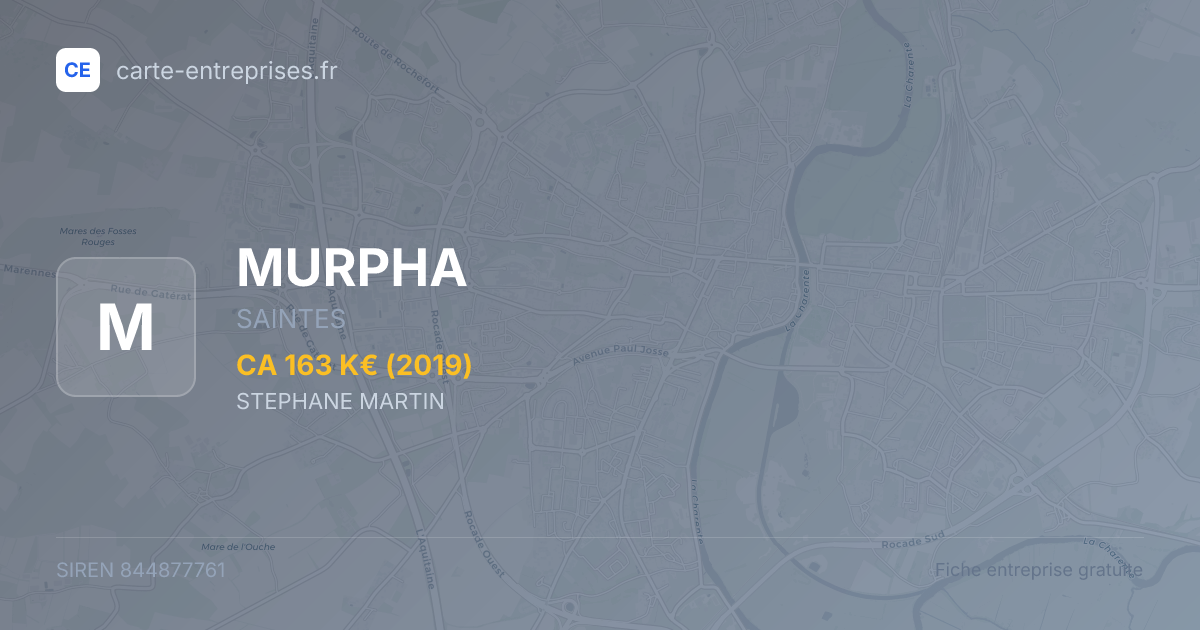 MURPHA — 844877761 — fiche entreprise